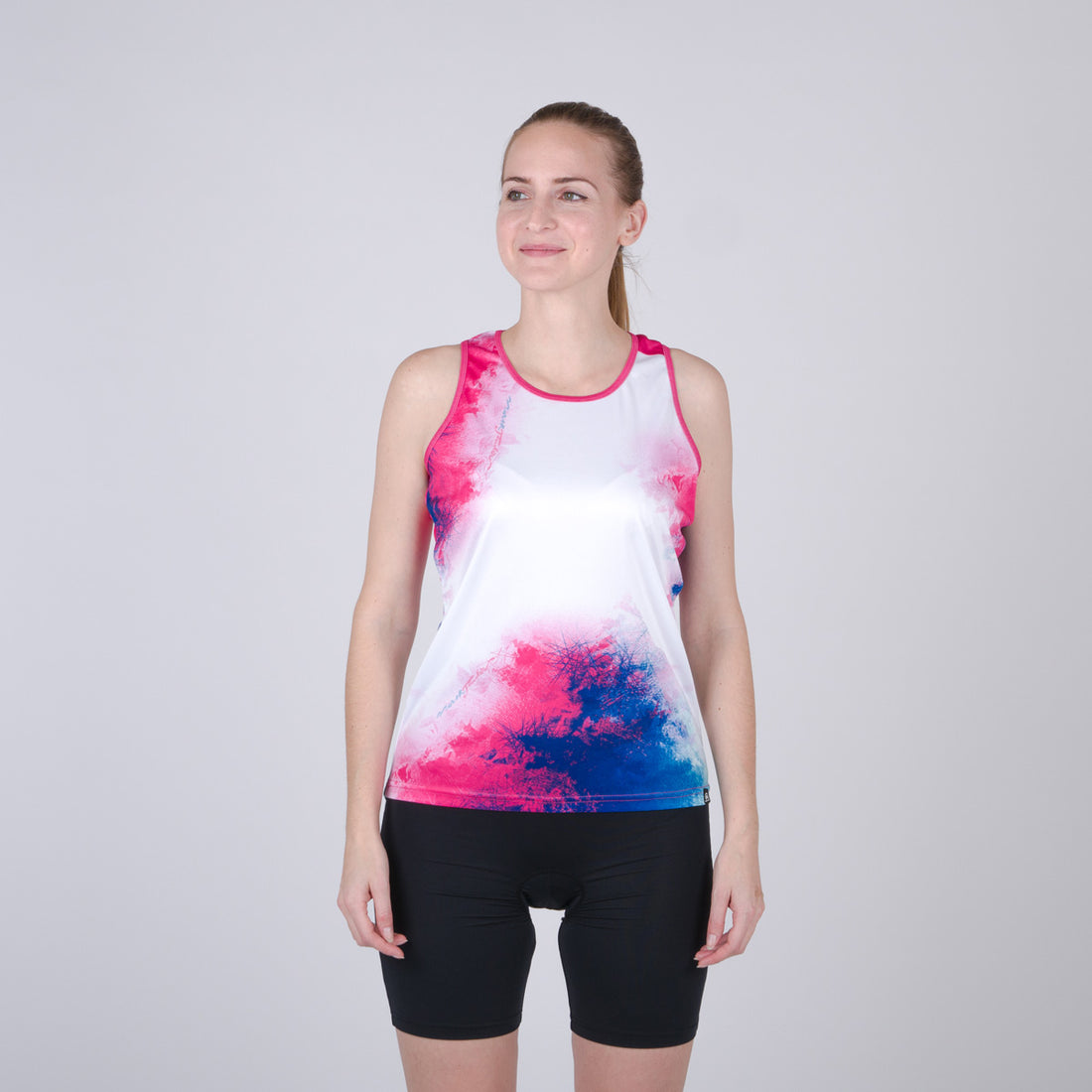 TR-4538MB women's e-bike t-shirt tang with print DESMIRA
