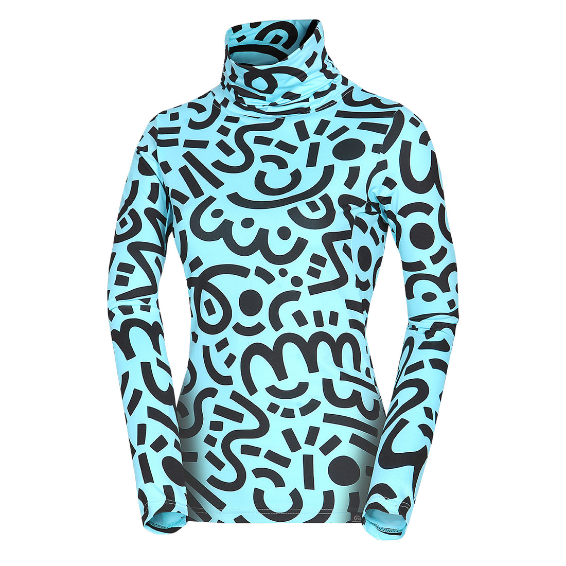 TR-45502SKP women's ski-touring t-shirt high neck KRALOVA