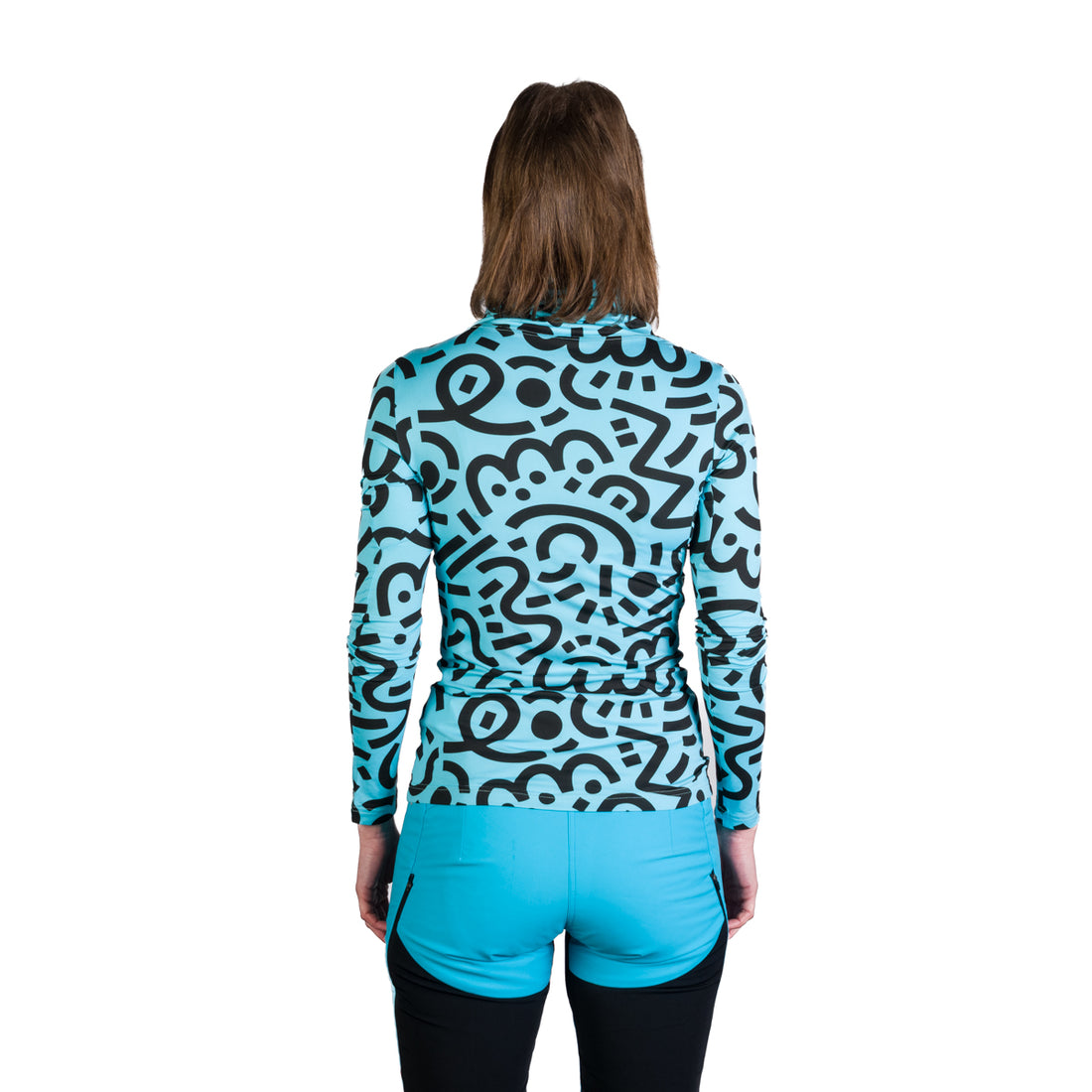 TR-45502SKP women's ski-touring t-shirt high neck KRALOVA