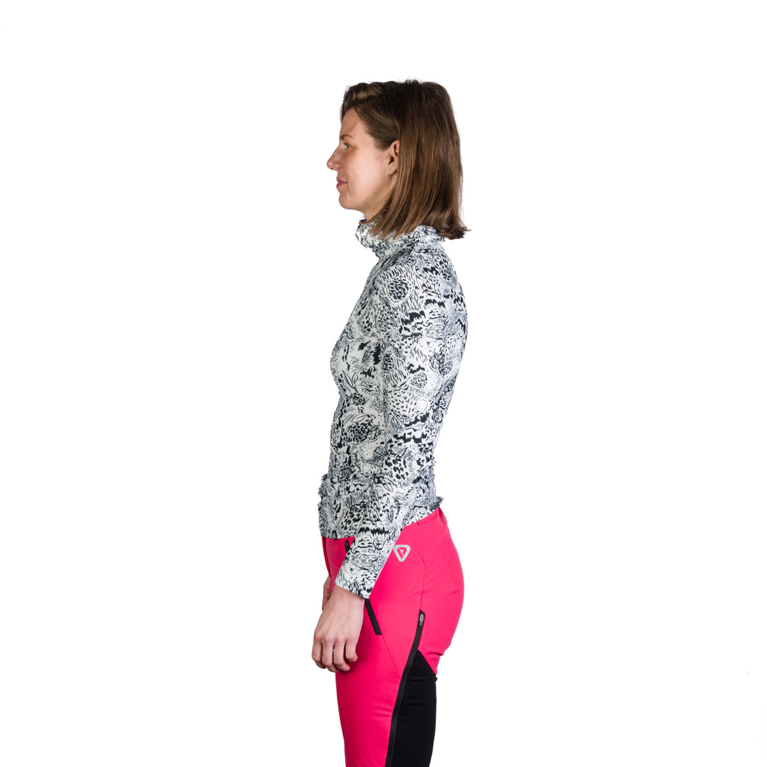 TR-45502SKP women's ski-touring t-shirt high neck KRALOVA