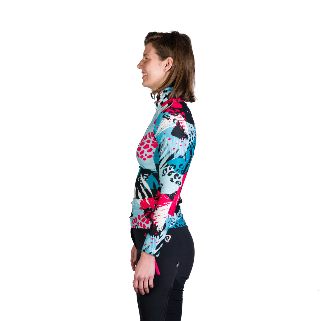 TR-45502SKP women's ski-touring t-shirt high neck KRALOVA