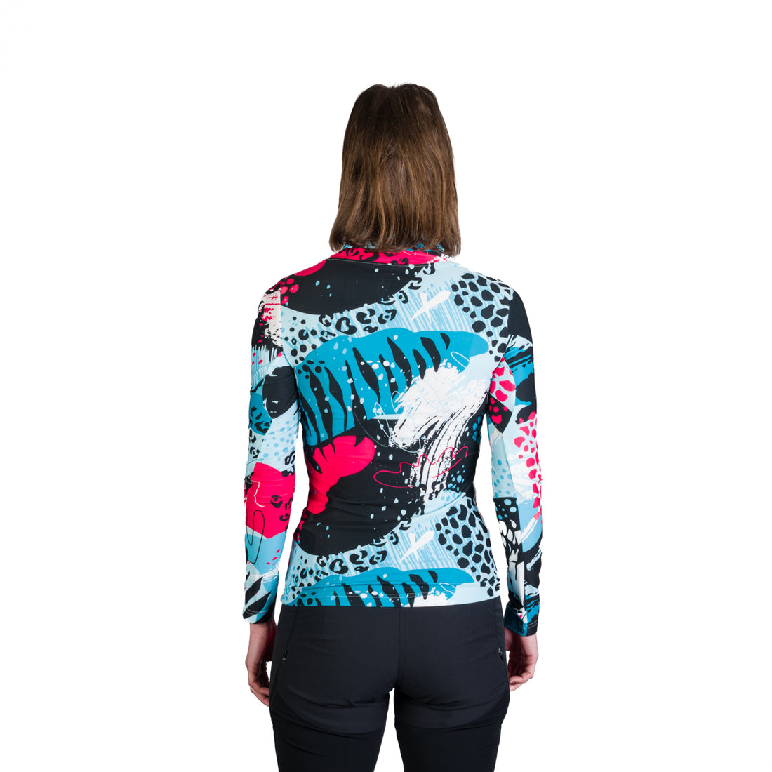 TR-45502SKP women's ski-touring t-shirt high neck KRALOVA