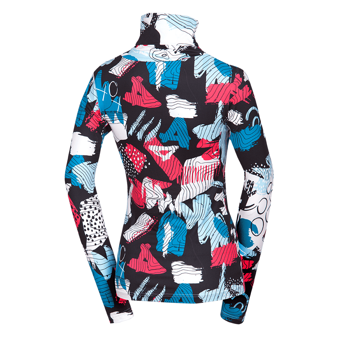 TR-45502SKP women's ski-touring t-shirt high neck KRALOVA