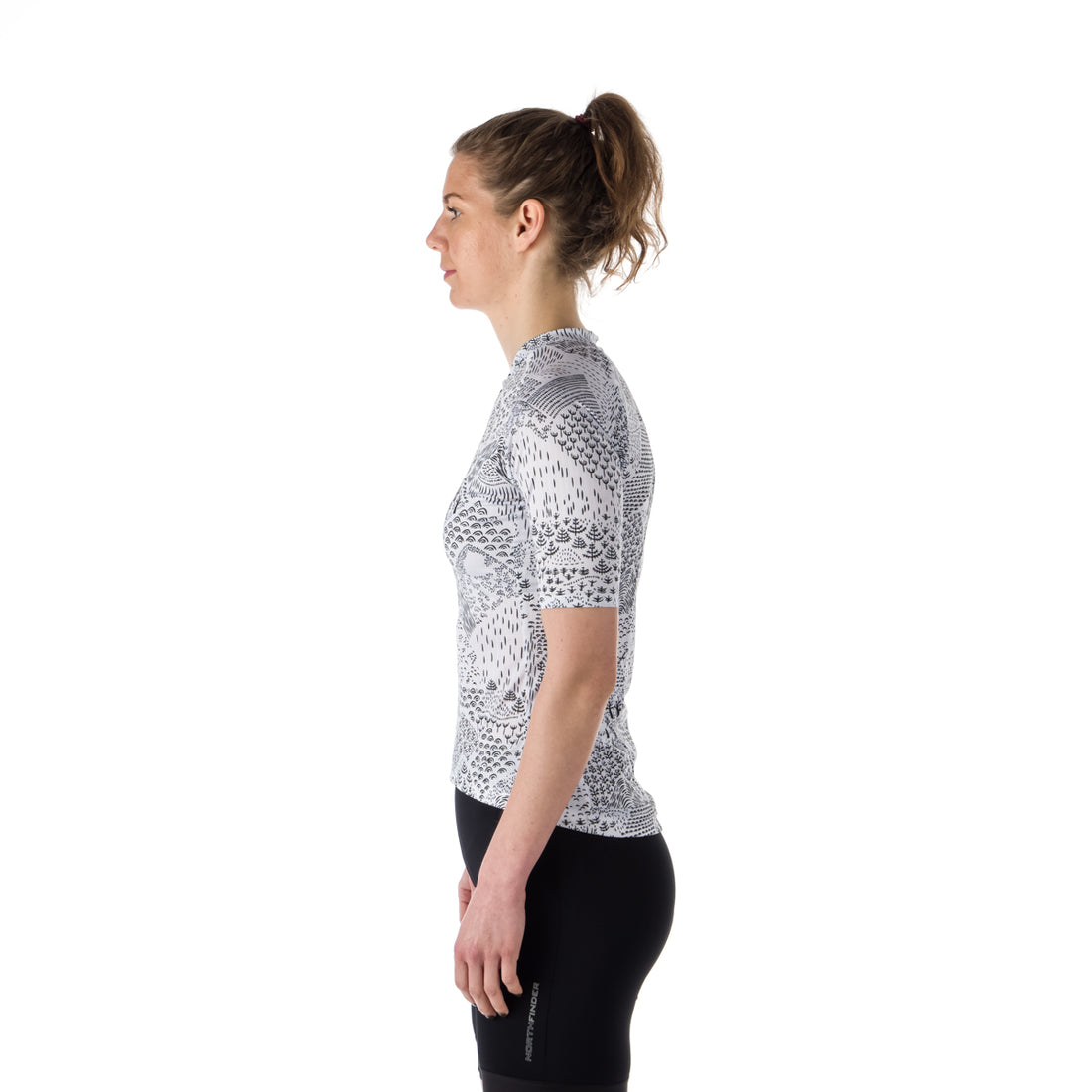 TR-4806MB women's e-bike t-shirt full zip IMANI