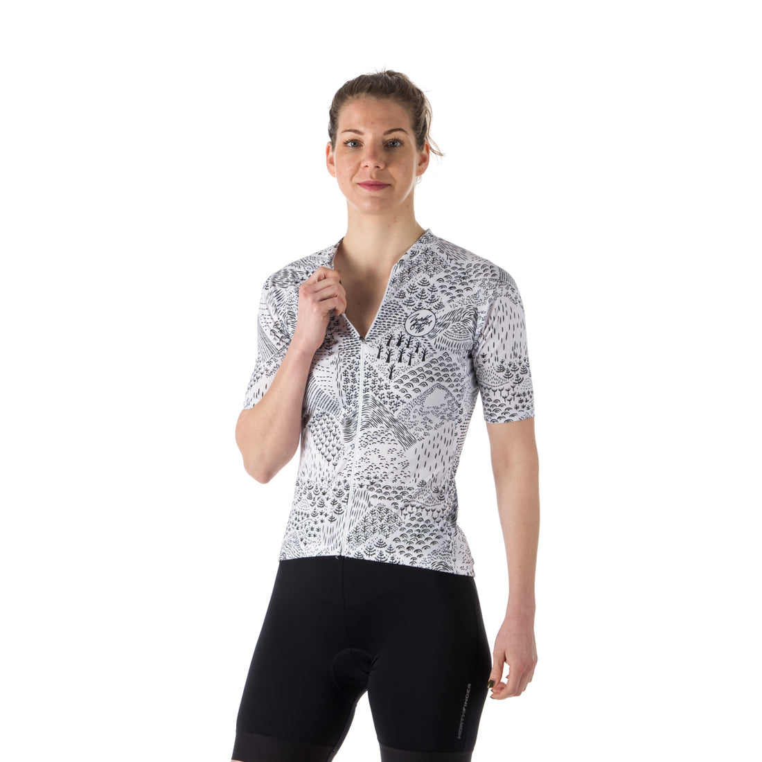 TR-4806MB women's e-bike t-shirt full zip IMANI