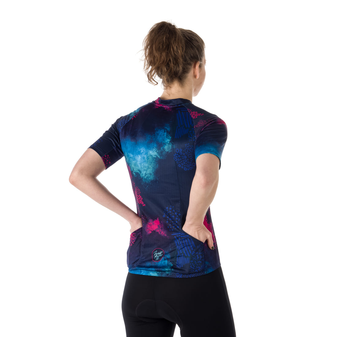 TR-4806MB women's e-bike t-shirt full zip IMANI