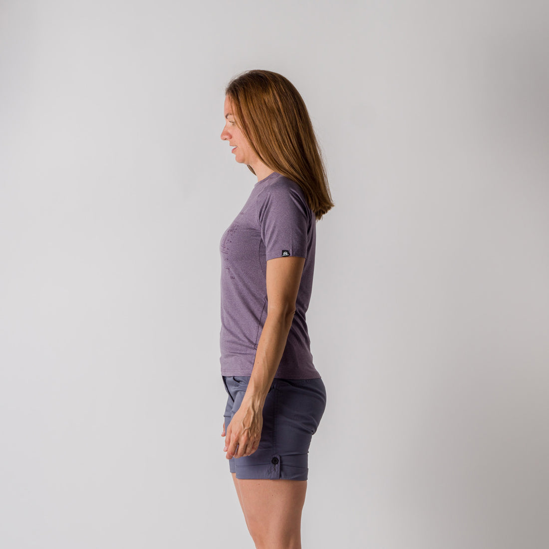 TR-4815OR women's active t-shirt with print from recycled fibres MADELEINE