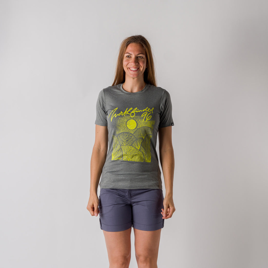 TR-4817OR women's active t-shirt with print from recycled fibres JAYLEEN