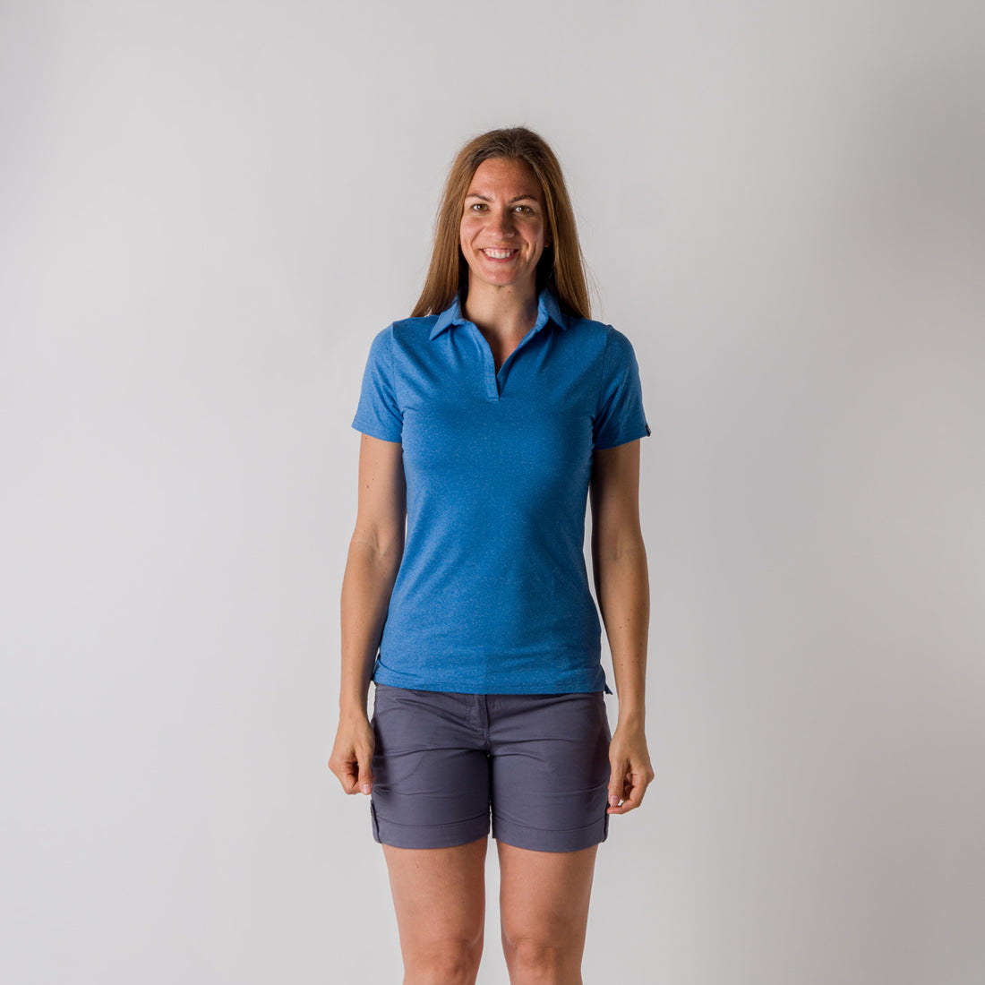 TR-4820OR women's polo t-shirt from recycled fibres CHAYA