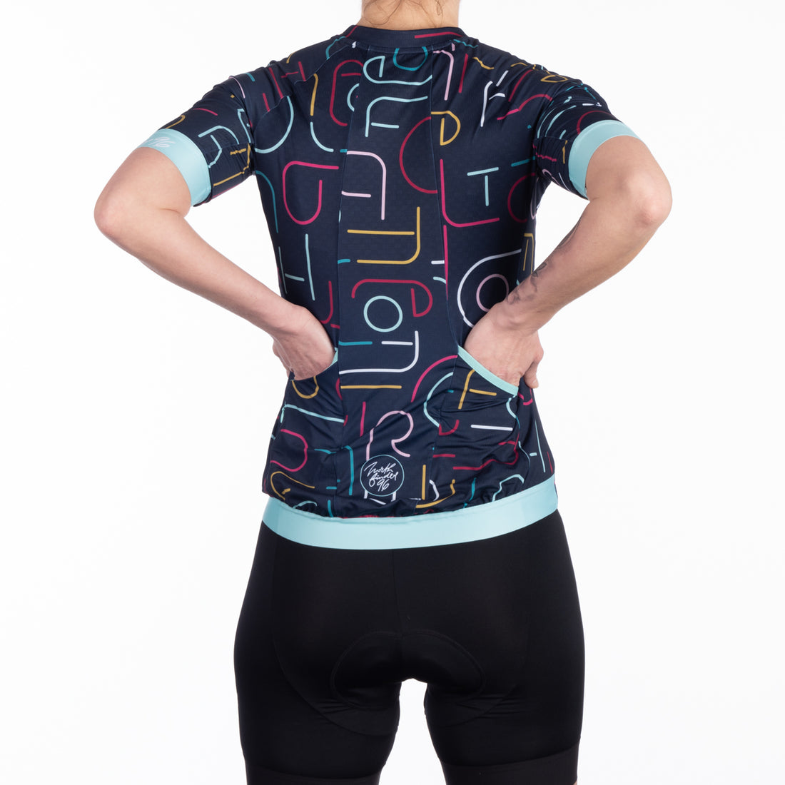 TR-4900MB women's bike active full zipp t-shirt MARGARET