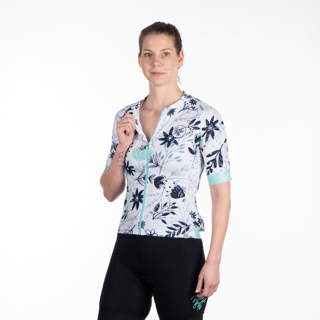 TR-4900MB women's bike active full zipp t-shirt MARGARET
