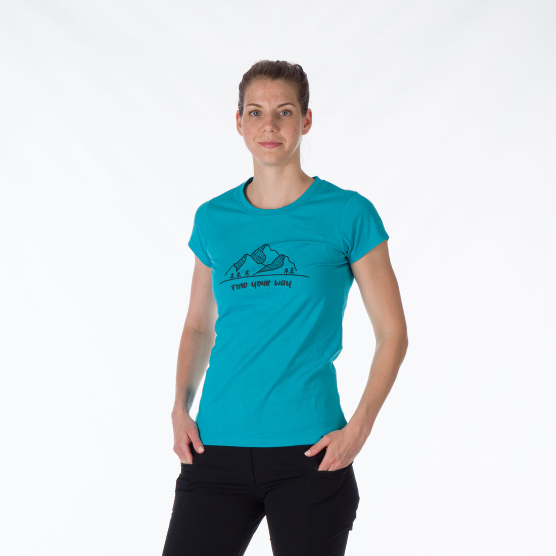 TR-4910OR women's t-shirt cotton style with print MAUD