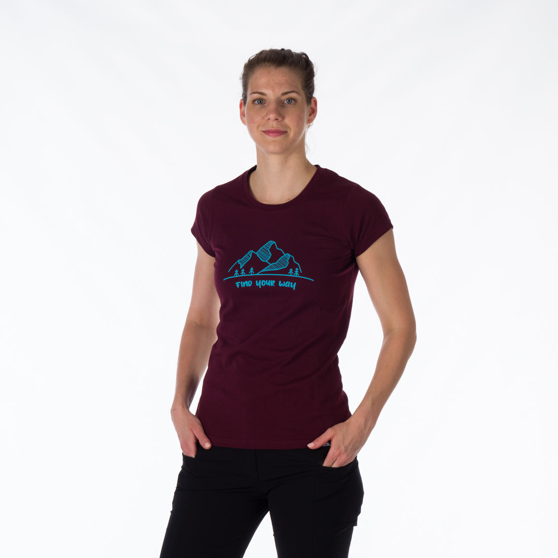 TR-4910OR women's t-shirt cotton style with print MAUD