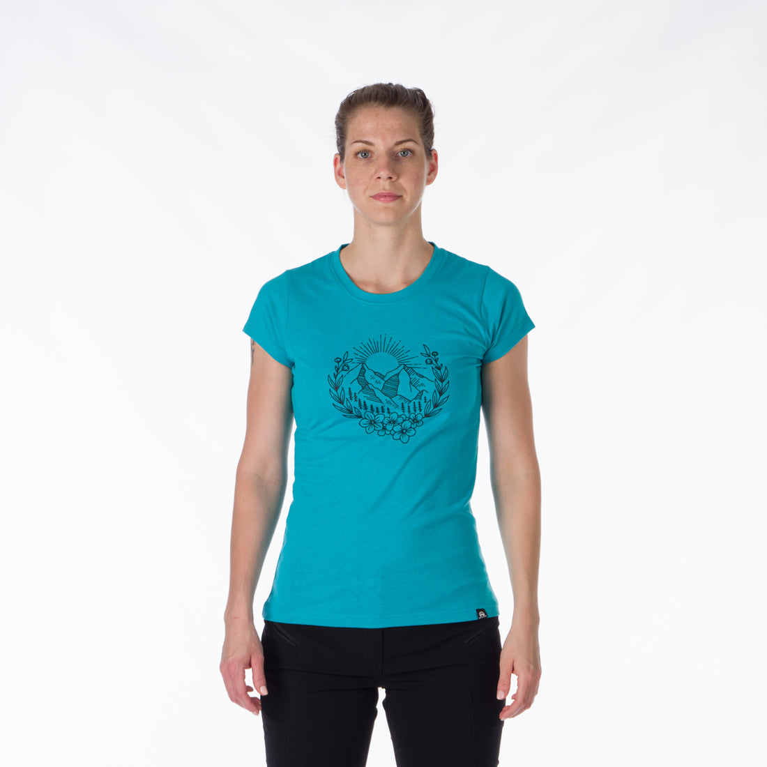 TR-4911OR women's t-shirt cotton style with pictogram MAUDE
