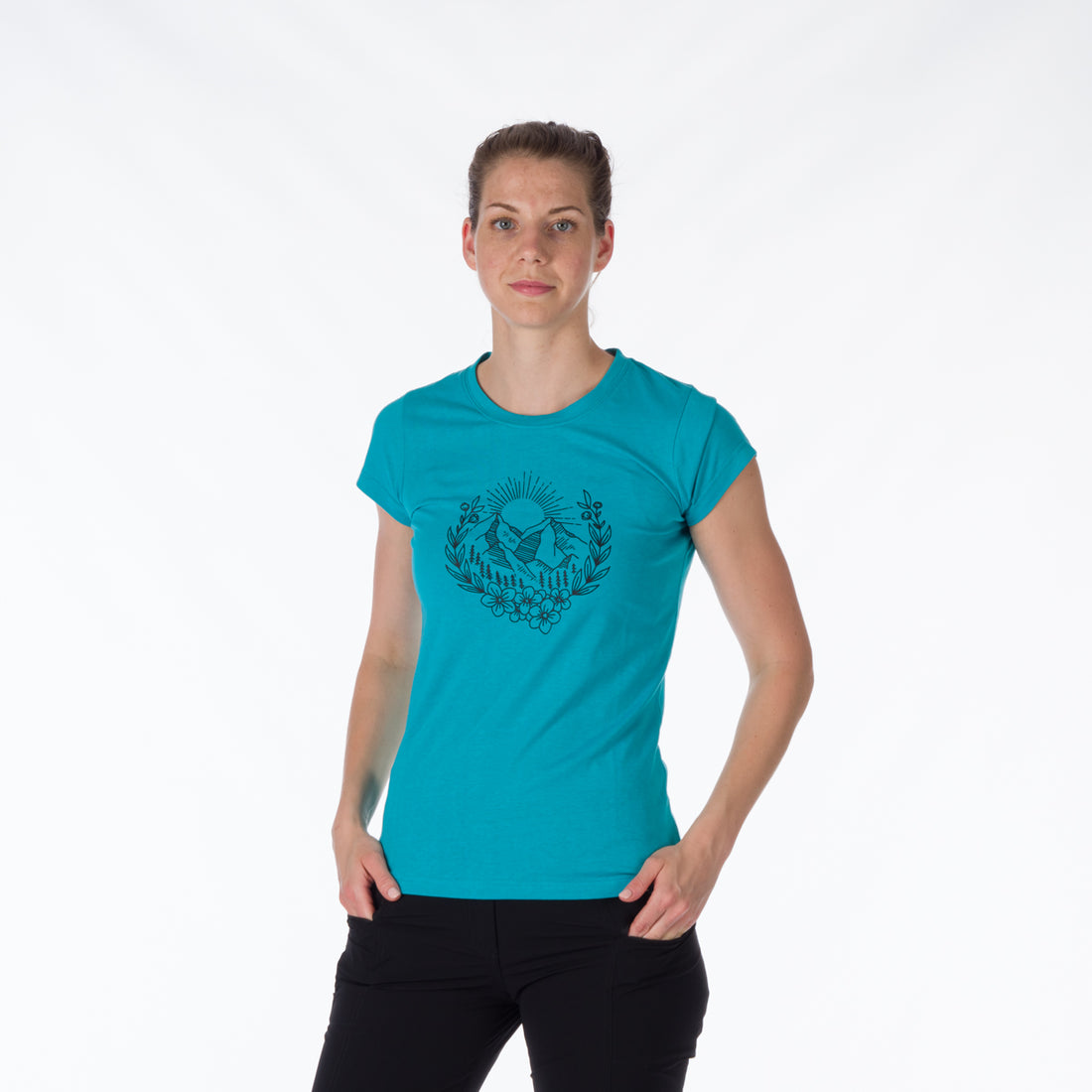 TR-4911OR women's t-shirt cotton style with pictogram MAUDE