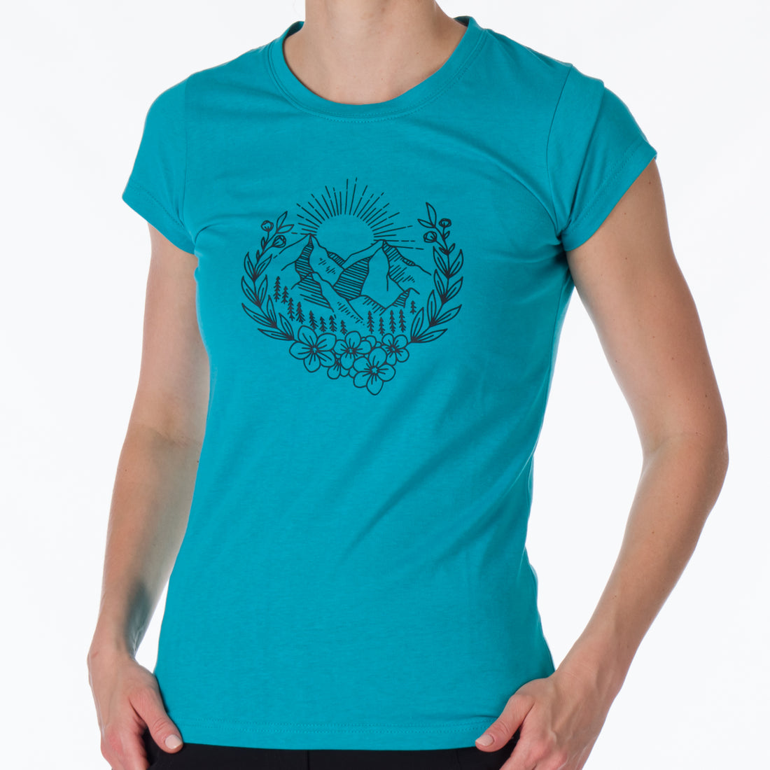 TR-4911OR women's t-shirt cotton style with pictogram MAUDE