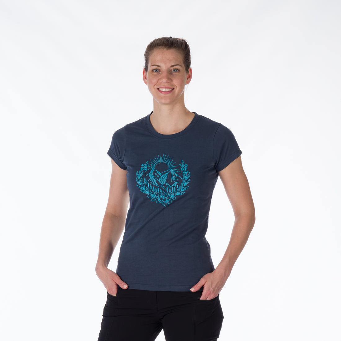 TR-4911OR women's t-shirt cotton style with pictogram MAUDE