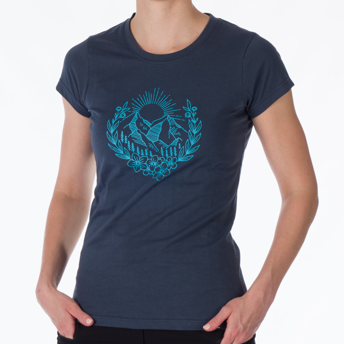 TR-4911OR women's t-shirt cotton style with pictogram MAUDE