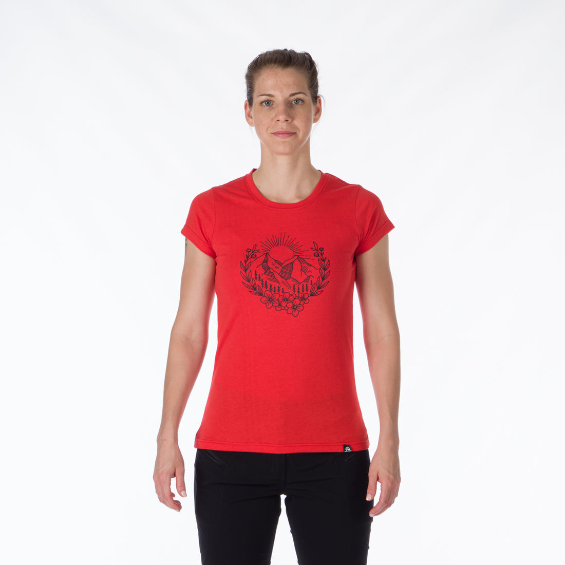 TR-4911OR women's t-shirt cotton style with pictogram MAUDE