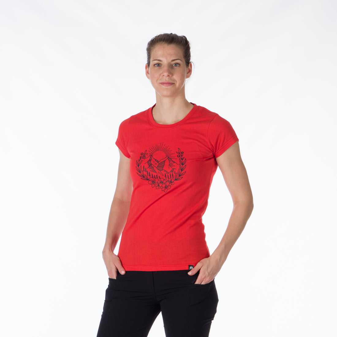 TR-4911OR women's t-shirt cotton style with pictogram MAUDE