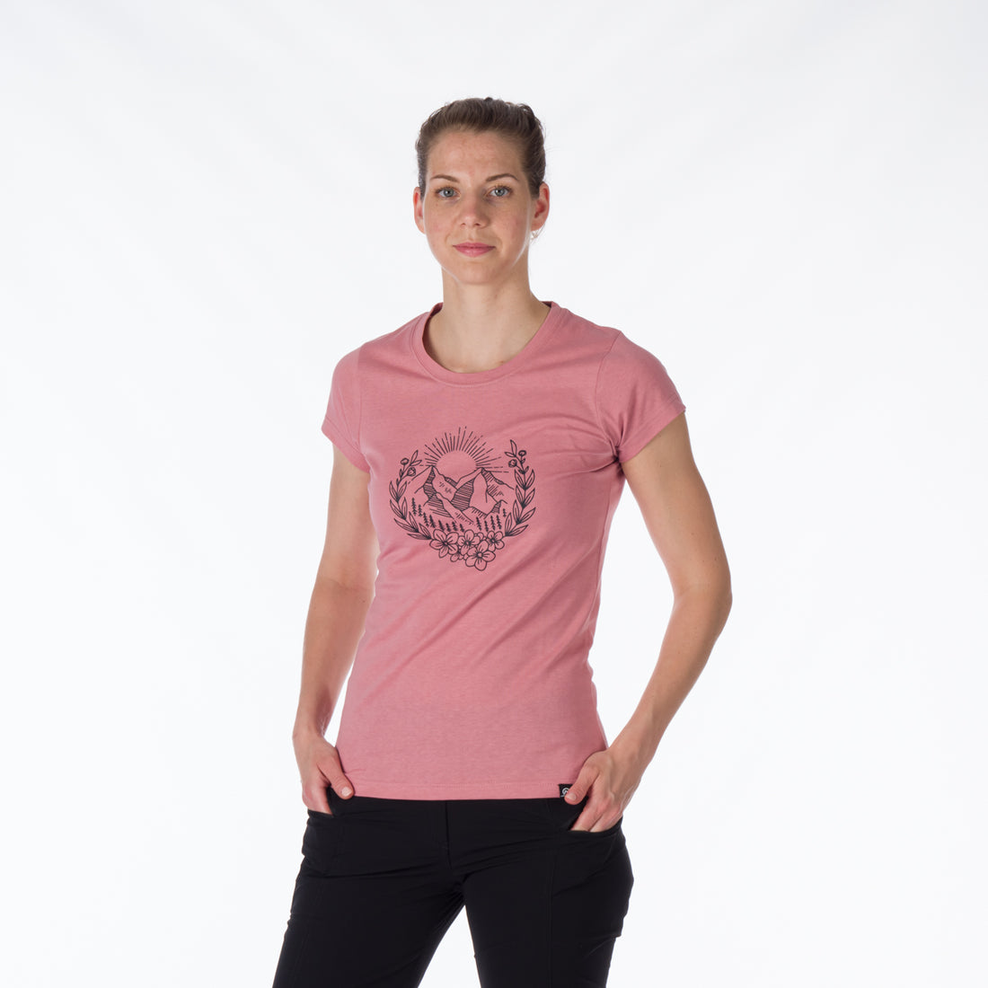 TR-4911OR women's t-shirt cotton style with pictogram MAUDE
