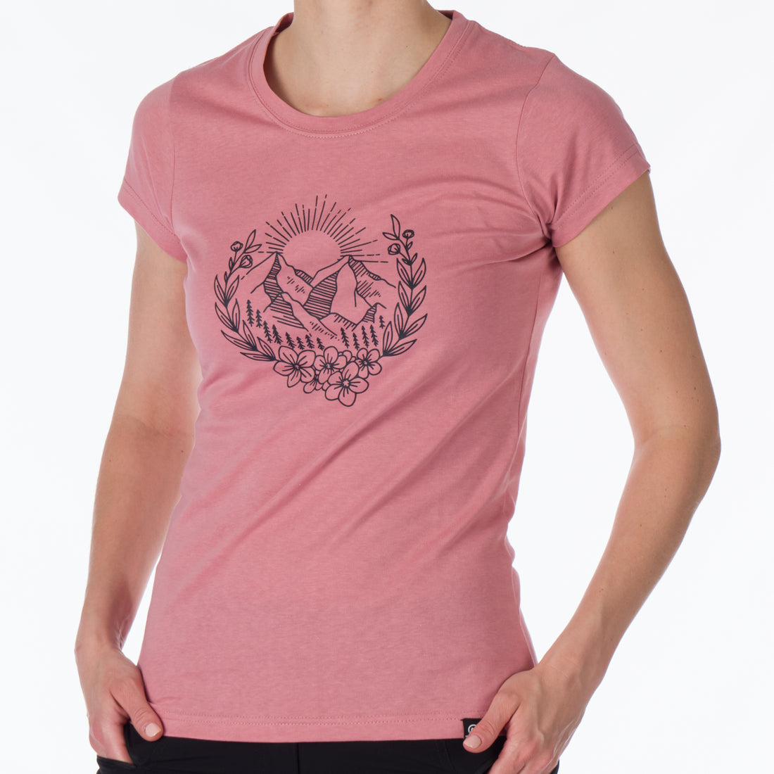 TR-4911OR women's t-shirt cotton style with pictogram MAUDE