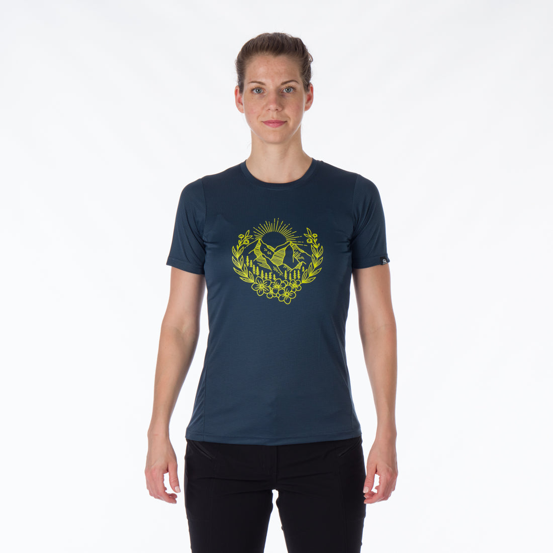TR-4916OR women's technical t-shirt with pictogram MILDRED