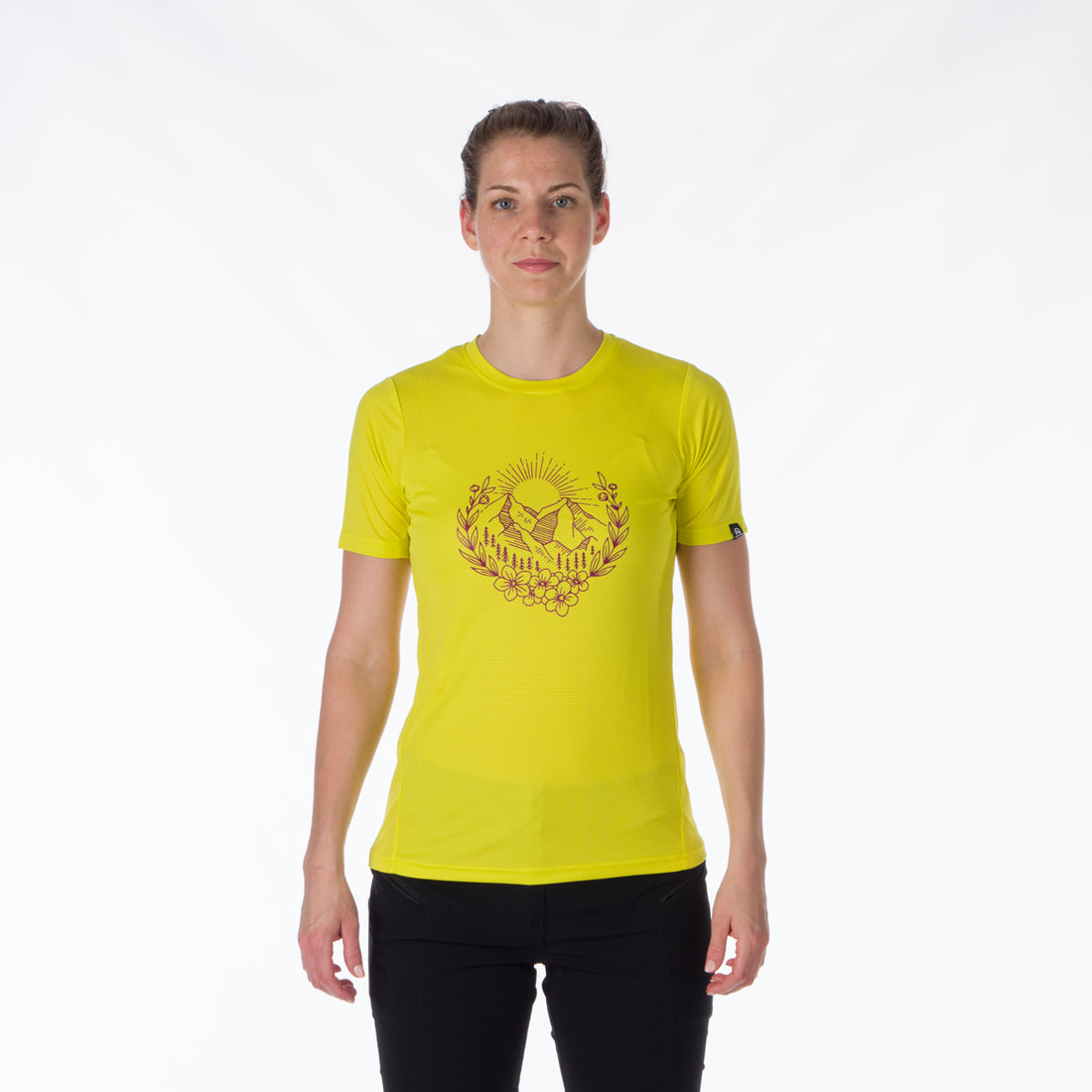 TR-4916OR women's technical t-shirt with pictogram MILDRED