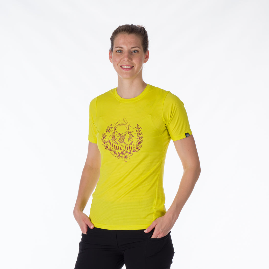 TR-4916OR women's technical t-shirt with pictogram MILDRED