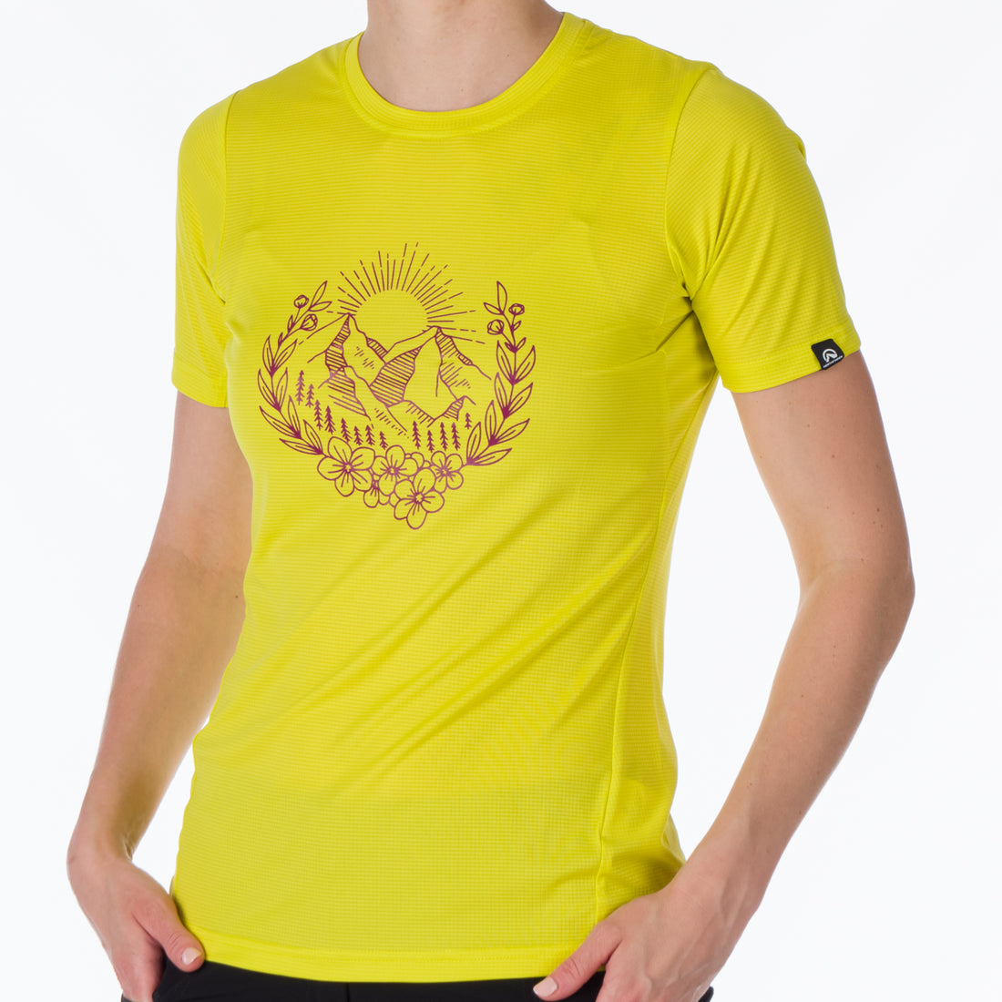 TR-4916OR women's technical t-shirt with pictogram MILDRED