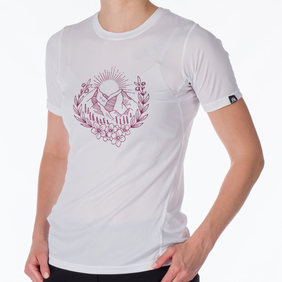 TR-4916OR women's technical t-shirt with pictogram MILDRED