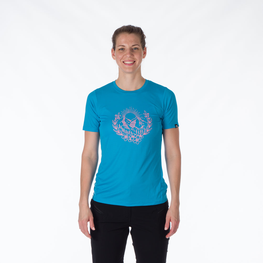 TR-4916OR women's technical t-shirt with pictogram MILDRED