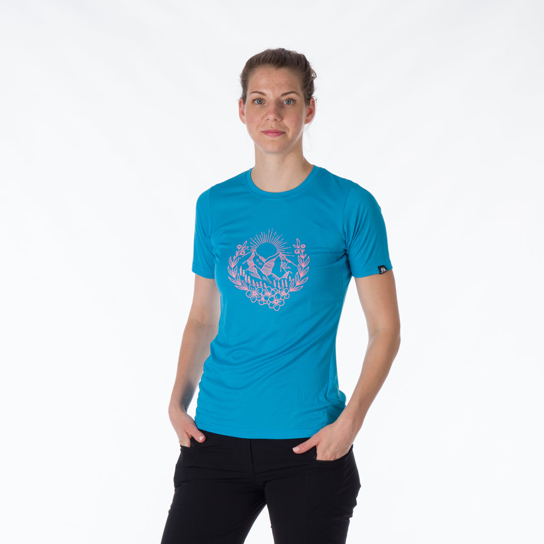 TR-4916OR women's technical t-shirt with pictogram MILDRED