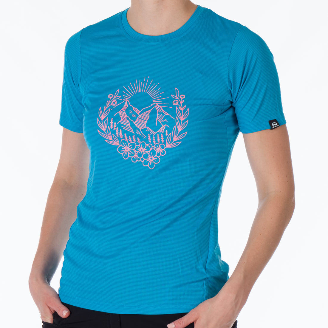 TR-4916OR women's technical t-shirt with pictogram MILDRED