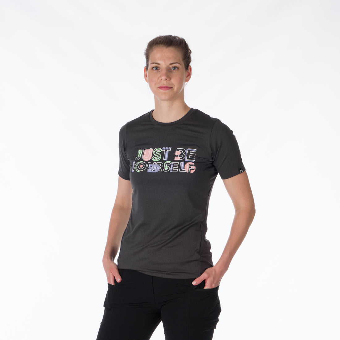 TR-4918OR women's active t-shirt with print from recycled fibers MINNIE