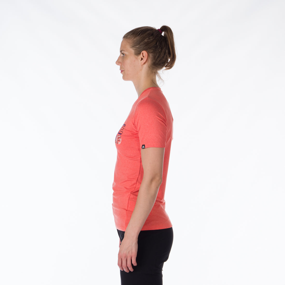 TR-4918OR women's active t-shirt with print from recycled fibers MINNIE