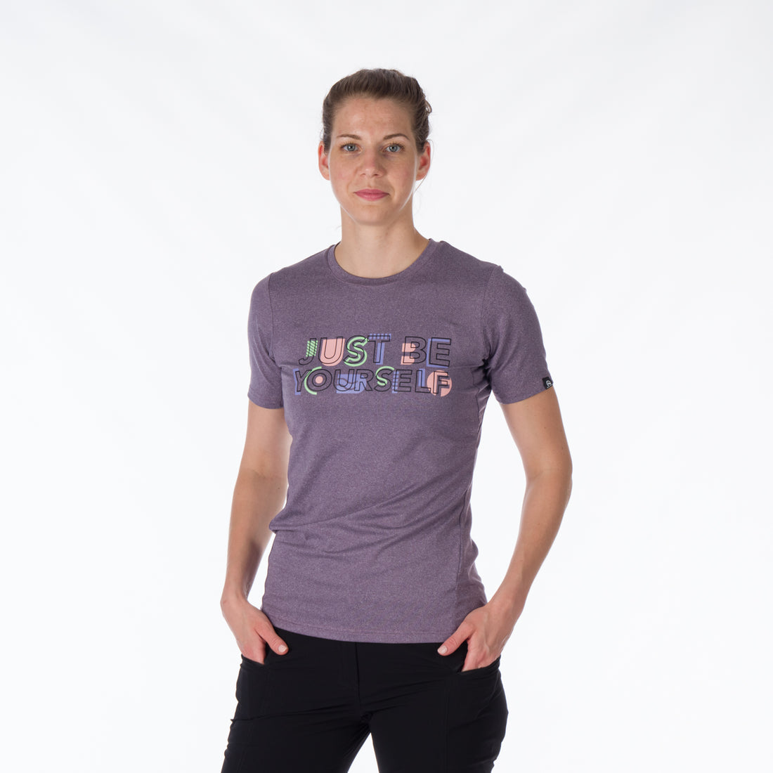 TR-4918OR women's active t-shirt with print from recycled fibers MINNIE