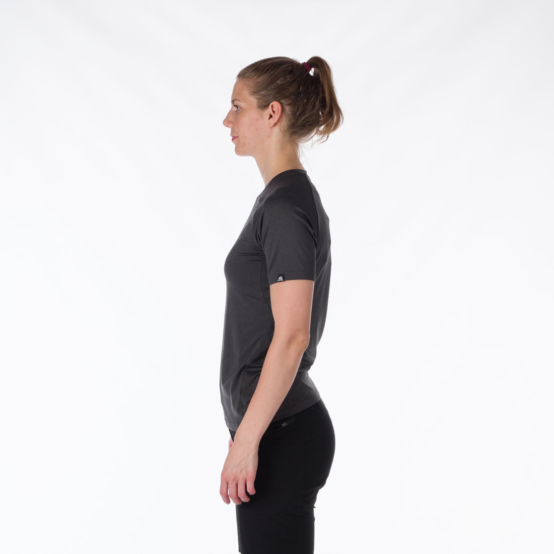 TR-4919OR women's active t-shirt with print from recycled fibers MISHA