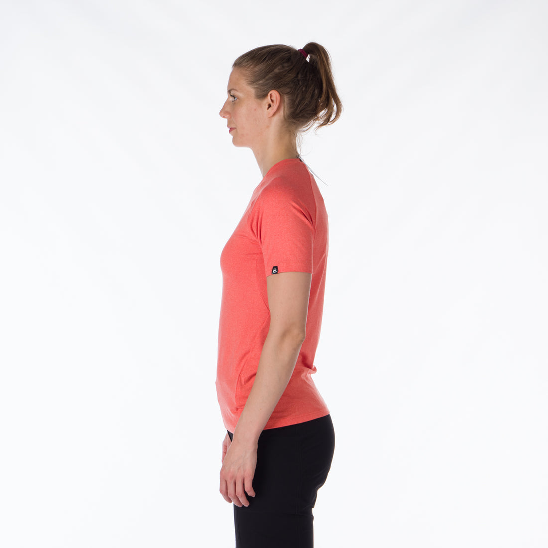 TR-4919OR women's active t-shirt with print from recycled fibers MISHA