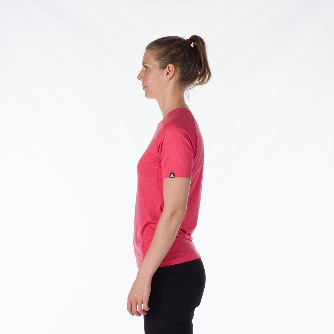 TR-4919OR women's active t-shirt with print from recycled fibers MISHA