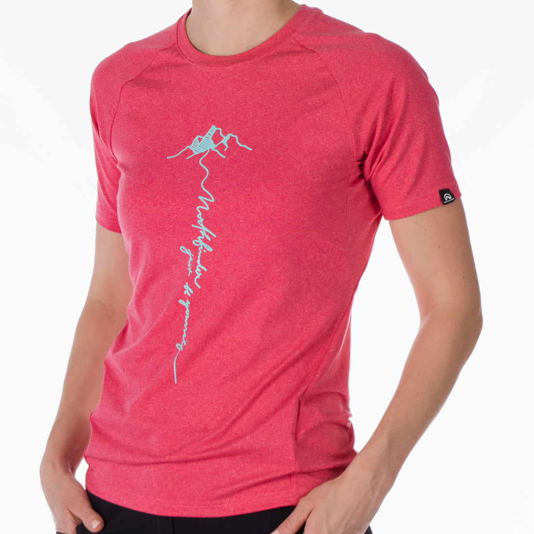 TR-4919OR women's active t-shirt with print from recycled fibers MISHA