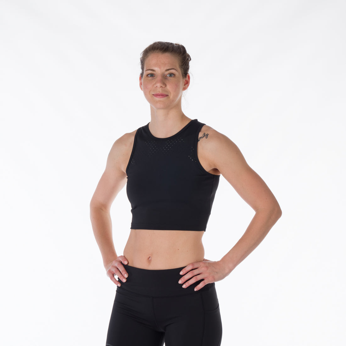 TR-4927SP women's sport cropped top NELL