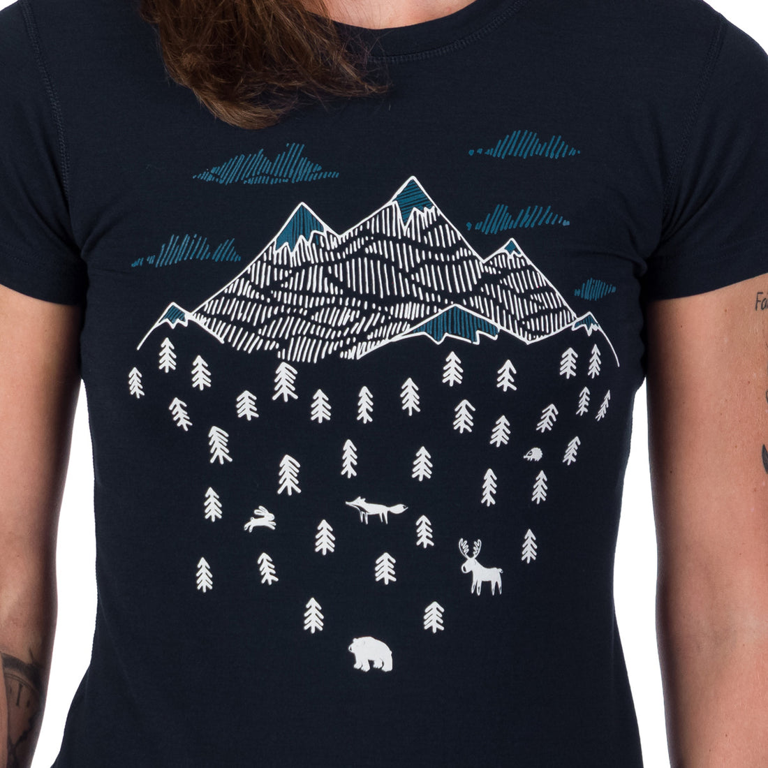 TR-49523OR women's outdoor merino T-shirt ARGENTERA3