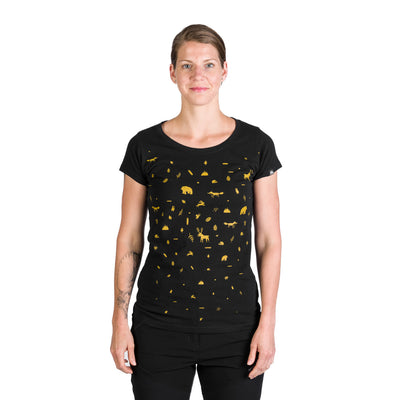 TR-4955OR women's organic cotton t-shirt with print JUDITH