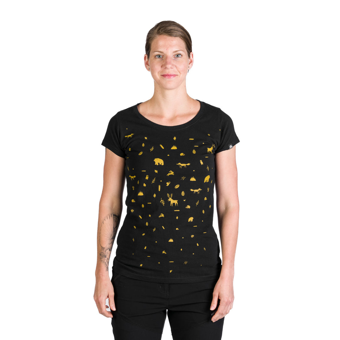 TR-4955OR women's organic cotton t-shirt with print JUDITH