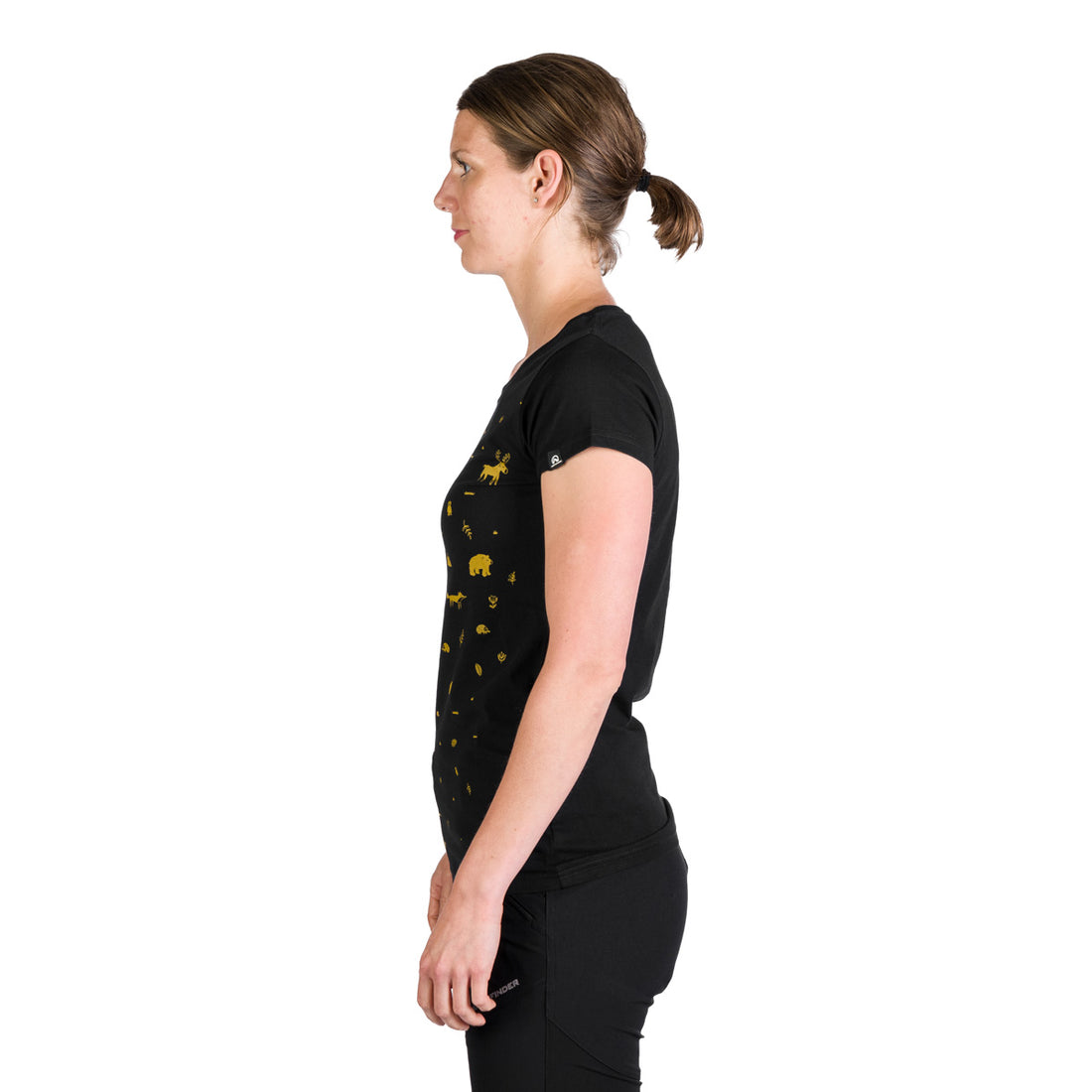 TR-4955OR women's organic cotton t-shirt with print JUDITH