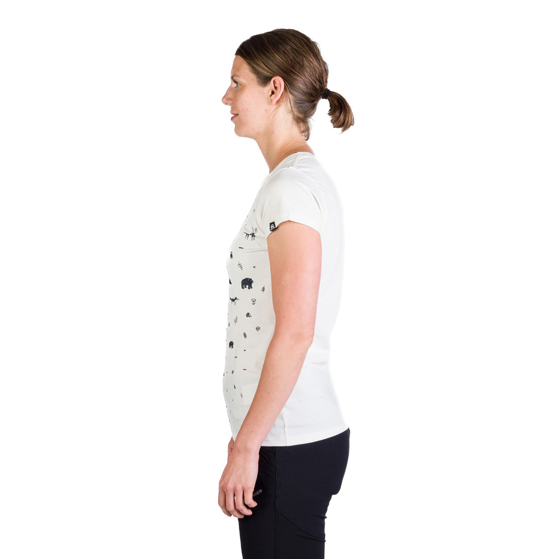 TR-4955OR women's organic cotton t-shirt with print JUDITH