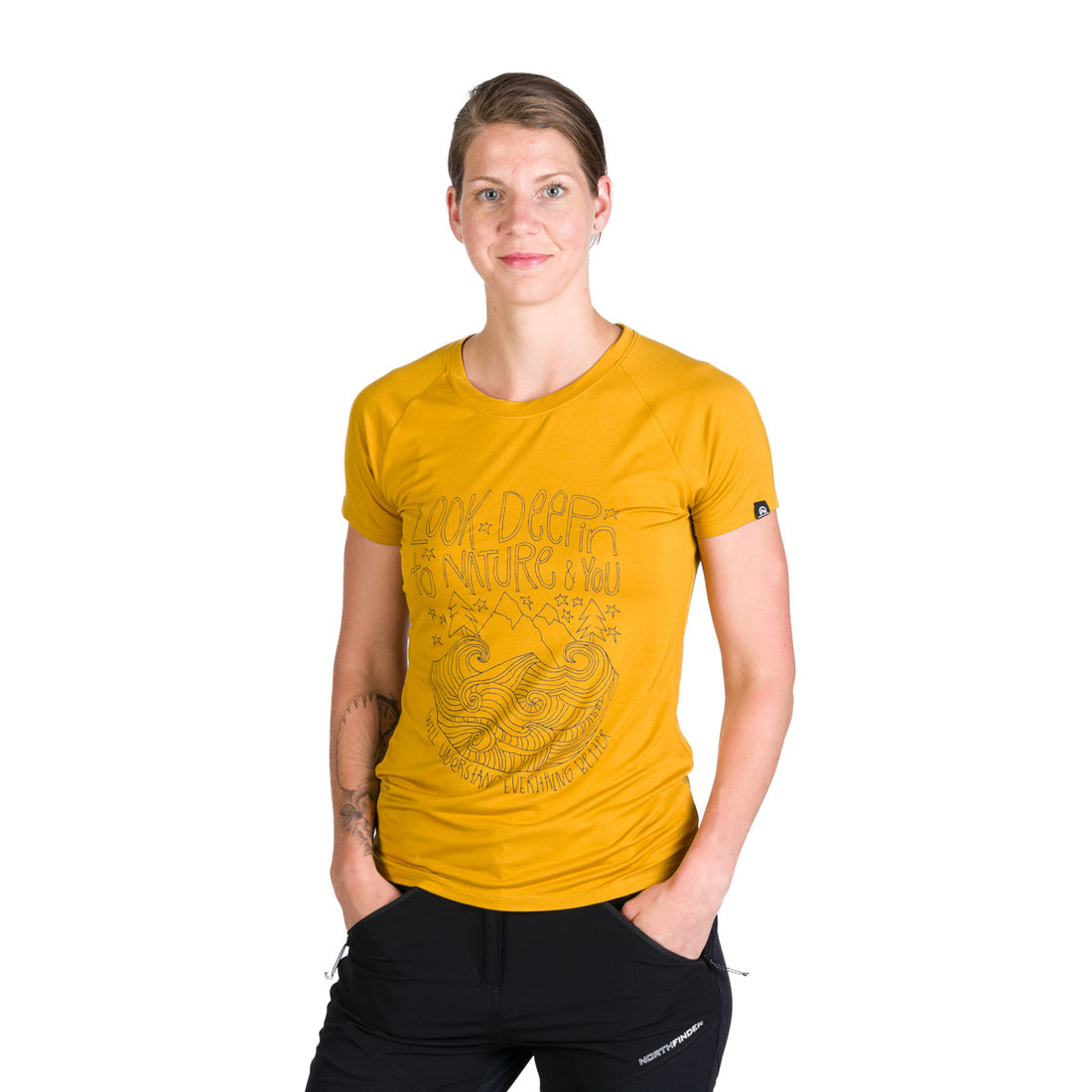 TR-4957OR women´s bamboo t-shirt with print SHARRON
