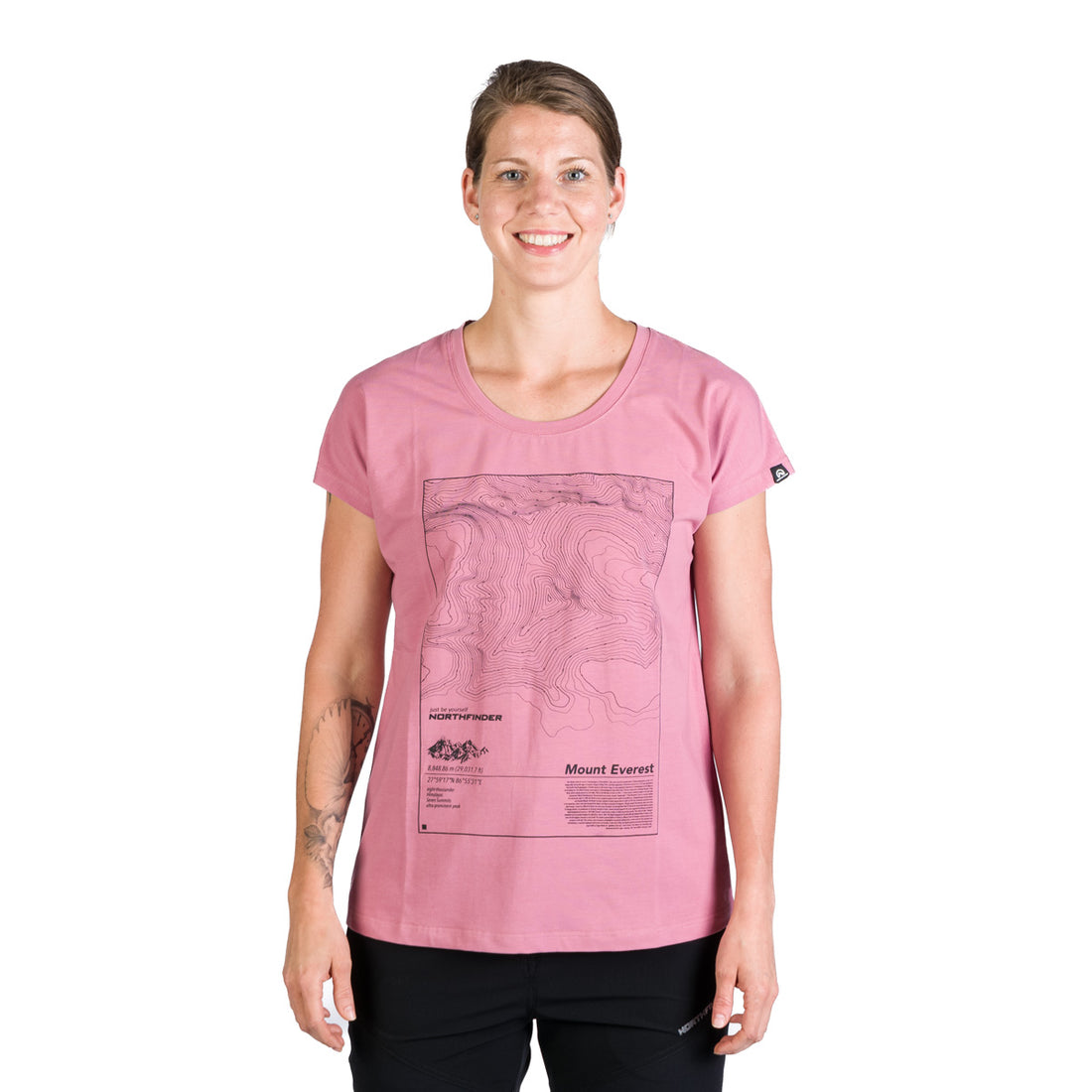 TR-4960OR women's loose fit t-shirt with print GAYLE
