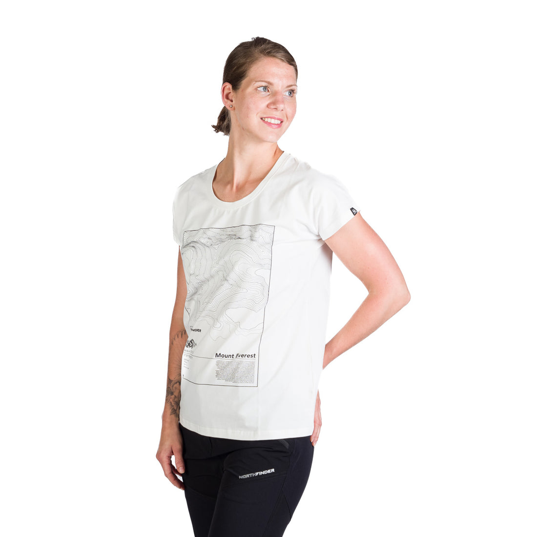 TR-4960OR women's loose fit t-shirt with print GAYLE